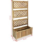  Visoka greda z mrežo iz bambusa 70 cm, (20618519) | Shoptok.si