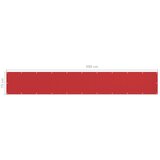 Balkonski zastor crveni 75 x 500 cm HDPE | shoptok.hr
