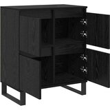 vidaXL s pohranom s vratima Crna 60 x 35 x 70 cm Konstruirano drvo | shoptok.hr