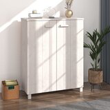 vidaXL omara za čevlje bela 85x40x108 cm trdna borovina Cene