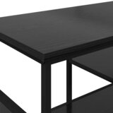 TV ormar Crni hrast 100 x 35 x 45 cm Obrađeno drvo i čelik | shoptok.hr