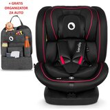 Lionelo Autosjedalica BASTIAAN i-Size crvena + organizator, ISOFIX-360, 40–150 cm, (5903771705530) | shoptok.hr