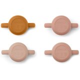 Liewood 4 dijelni set silikonskih šalica za učenje pijenja gene cat rose multi mix | shoptok.hr