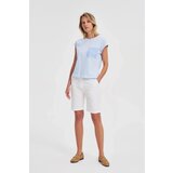 Marisse Blue Cotton T-Shirt With Pocket | shoptok.hr