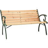  Vrtna klop 116 cm lito železo in trden les jelke, (20658186) Cene