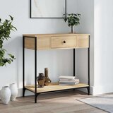  Konzolni stol boja hrasta 75 x 34 5 x 75 cm konstruirano drvo | shoptok.hr