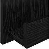  Polica za časopise s policom Crni hrast 43 x 11 x 102 cm | shoptok.hr