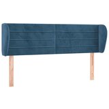 The Living Store vzglavje z ušesi temno modro 147x23x78/88 cm žamet - vzglavje, (21495318) | Shoptok.si
