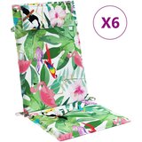  Jastuci za stolicu s visokim naslonom 6 kom višebojni tkanina | shoptok.hr