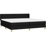  Krevet s oprugama i madracem crni 200x200 cm od tkanine | shoptok.hr