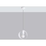  Sollux SL.1137 - Luster na sajli TITRAN 1xE27/60W/230V, beo | Eponuda.com