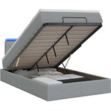  Krevet od pjene s madracem i LED-om Svjetlosiva 120 x 200 cm - Svjetlosiva 120 x 200 cm Dizajn linija | shoptok.hr
