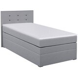 MID.YOU BOXSPRING POSTELJA 90 cm x 200 cm , tekstil, leseni material srebrne barve | Shoptok.si