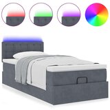 vidaXL Okvir kreveta s madraca tamnosivi 100x200cm baršunasti | shoptok.hr