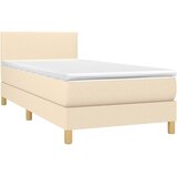  box spring s madracem LED krem 90x190 cm od tkanine | shoptok.hr