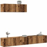 Maison Chic TV omarice - TV enot 3-delna stenski stari lesni inženirski les, (21701778) | Shoptok.si