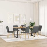 Maison Chic Jedilni stoli - Vzorci stoli 6 kosov temno sivo blago A1377, (22031451) | Shoptok.si