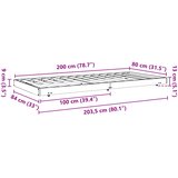  Krevetna konstrukcija Vosak smeđa 80 x 200 cm | Eponuda.com