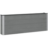  Povišena gredica - Vrtna gredica 2 kom. Crna 200 x 30 x 72 cm - 200 x 30 x 72 cm Siva | shoptok.hr