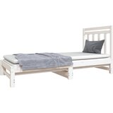  Dnevni ležaj na izvlačenje bijeli 2x(90x190)cm masivna borovina | shoptok.hr