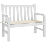  Jastuk za vrtnu klupu krem 120 x 50 x 3 cm od tkanine Oxford | shoptok.hr