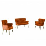 Atelier Del Sofa sofa i dve fotelje paris gold metal tile red cene