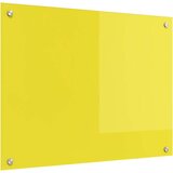 vidaXL Kuhinjski Zid Žuta Kaljeno staklo 80 x 60 x 0.6 cm Izdržljivo | shoptok.hr