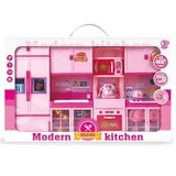 Magic Toys Modern Kitchen pink kuhinjski komplet z dodatki, s svetlobnimi in zvočnimi efekti | Shoptok.si