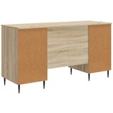  Miza s polico Sonoma hrast 142,5 x 50 x 75 cm Inženirski les, (5000283163) | Shoptok.si