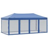 vidaXL zložljiv vrtni šotor s stranicami moder 3x6 m | Shoptok.si