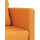 vidaXL Talni raztegljiv kavč 2 v 1 temno rumen 112x174x55 cm blago | Shoptok.si