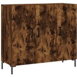 Maison Chic Komoda - Predalnik dimljeni hrast 90x34x80 cm konstruiran les, (21717425) | Shoptok.si