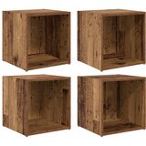  Set TV komoda Zidne 4 pcs Staro drvo 37 x 35 x 37,5 cm | shoptok.hr