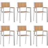 vidaXL 7-dijelni set za vanjsku blagovaonicu od masivnog drva tikovine | shoptok.hr