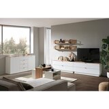 Hom`in REGAL 280/174/44 cm bela, hrast artisan | Shoptok.si