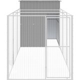  Kućica za pse s igralištem svjetlosiva 165x455x181 cm čelična | shoptok.hr