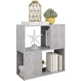 vidaXL Ormarić za knjige siva boja betona 60x24x63cm konstruirano drvo | shoptok.hr