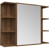 Maison Chic Kopalniška omarica - Kopalniški kabinet rjav hrast 80x20,5x64 cm inženirski les, (21794470) Cene