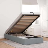 vidaXL Otomanski posteljni okvir brez vzmetnice siv 80x200 cm blago | Shoptok.si