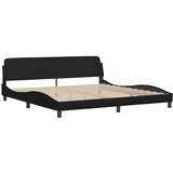  Okvir za krevet Dover crni 193 x 203 cm od umjetne kože | shoptok.hr