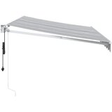  Uvlačiva tenda antracit i bijela 3,5x2,5 m tkanina i aluminij | shoptok.hr