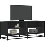 vidaXL TV omarica črna 120,5x40x46 cm inženirski les in kovina Cene