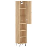vidaXL Visoka omara sonoma hrast 34,5x34x180 cm inženirski les | Shoptok.si