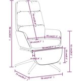  Stol za sproščanje z oporo za noge modro blago, (20699352) | Shoptok.si