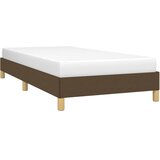  Okvir za krevet bez madraca tamnosmeđi 90 x 190 cm od tkanine | shoptok.hr