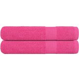 vidaXL Brisače 2 kos roza 80x200 cm 360 gsm 100% bombaž | Shoptok.si