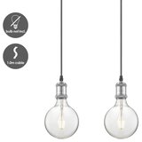  Kabl za napajanje VINTAGE 3xE27/40W/230V, matni hrom | Eponuda.com