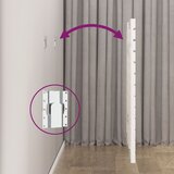  Zidno uzglavlje bijelo 146x3x91,5 cm od masivne borovine | shoptok.hr