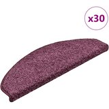  Prostirke za stepenice 30 kom 65x21x4 cm tamnoljubičaste poluokrugle velike | shoptok.hr