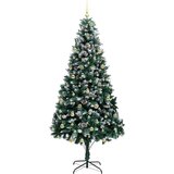 vidaXL Umjetno božićno drvce Zelena 240 cm PVC i Čelik i Plastika | shoptok.hr